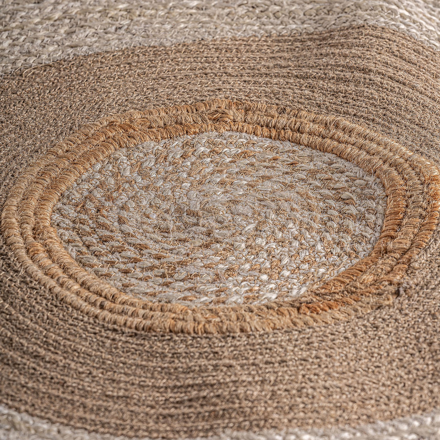 Alfombra circular yute