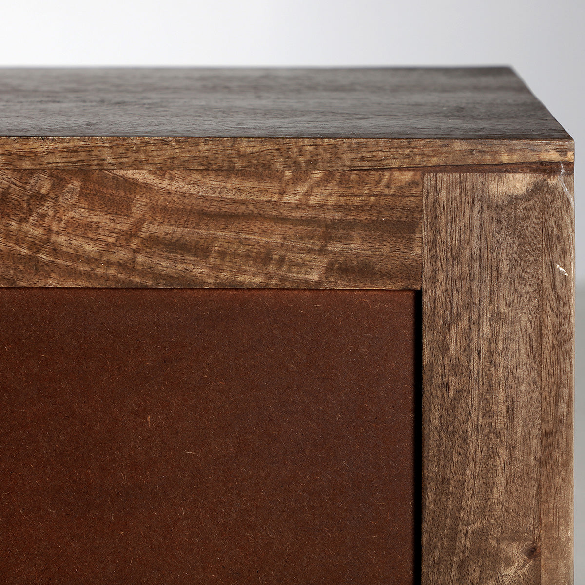 Mueble TV rectangular marrón oscuro contemporáneo