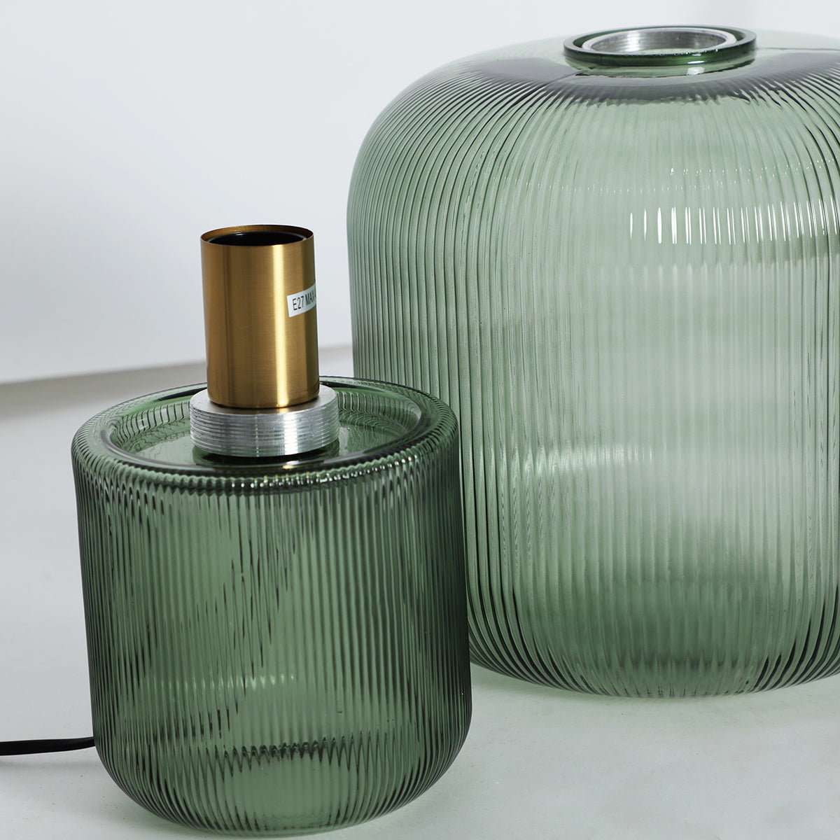 Lámpara de mesa Sira Cristal Estriado