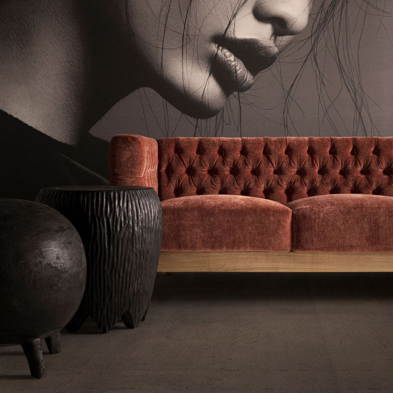 Mesa auxiliar Negro Envejecido