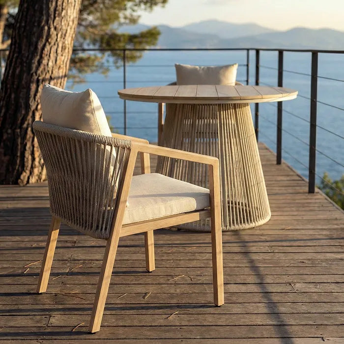 Butaca de exterior imitación madera