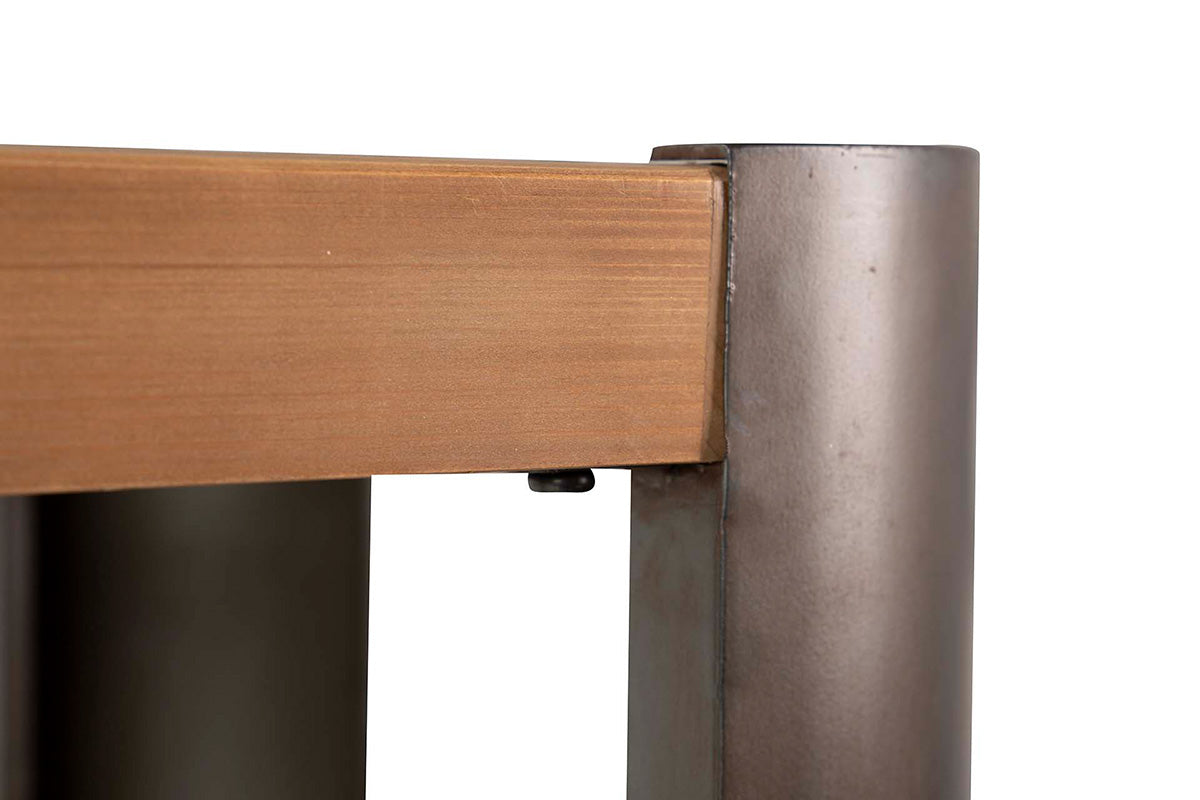 Consola madera, hierro