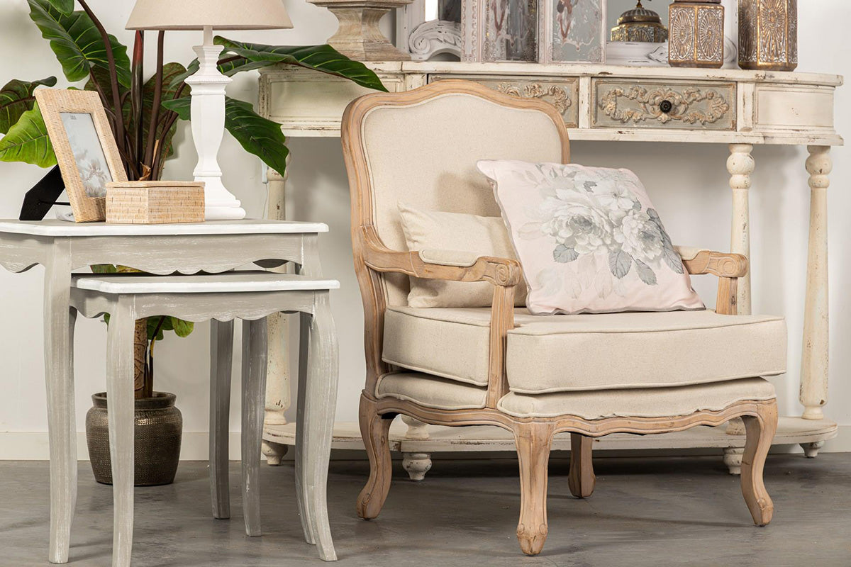 Estancia butaca madera en color beige