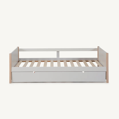 Cama nido blanca con sistema de arrastre abierto