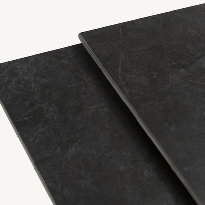 Mesa de comedor Arlene Cuadrada Extensible de piedra y metal