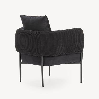 Sillón moderno Aruni para ambiente minimalista con decoración neutra