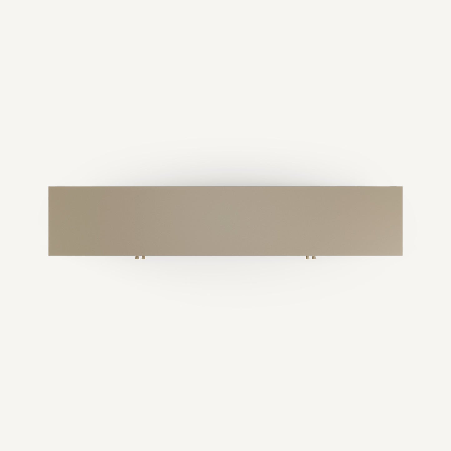 Mueble TV Fayna de cuatro puertas de rejilla en metal arena
