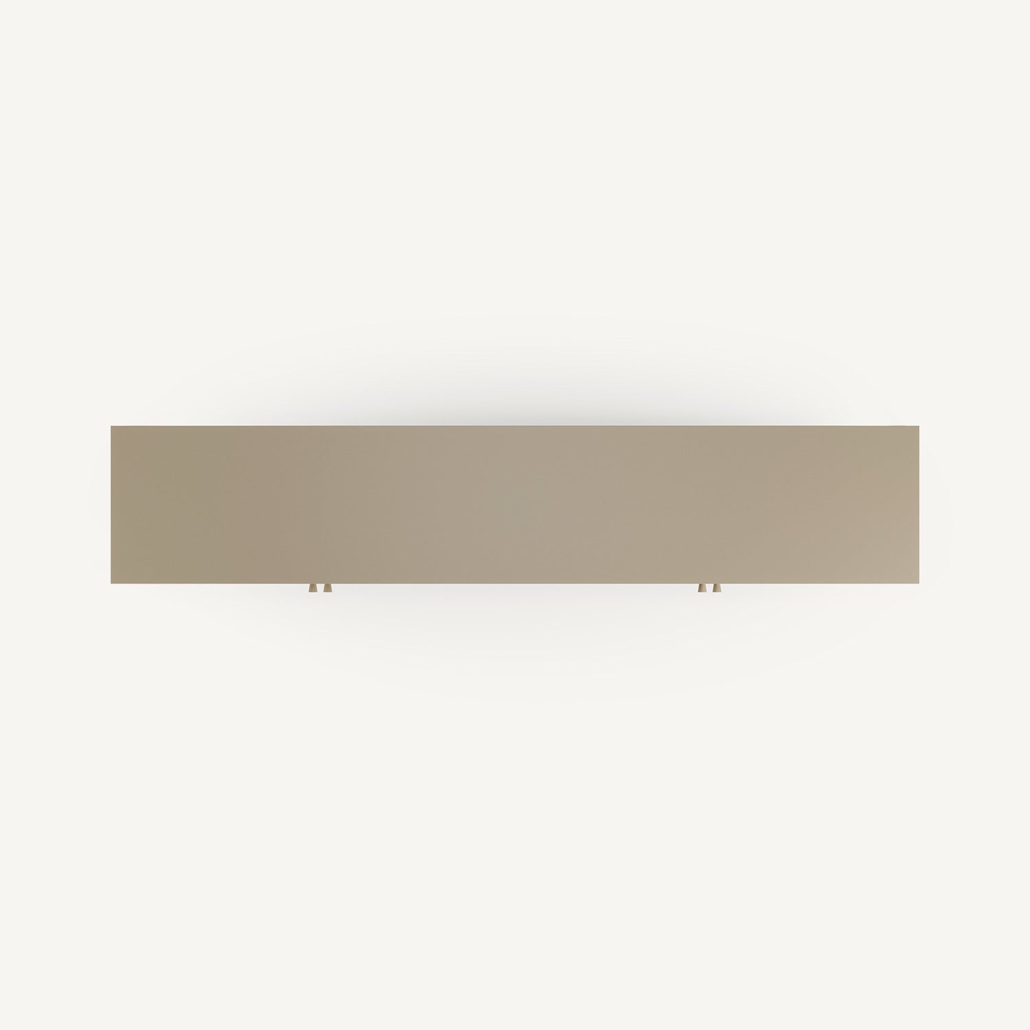 Mueble TV Fayna de cuatro puertas de rejilla en metal arena