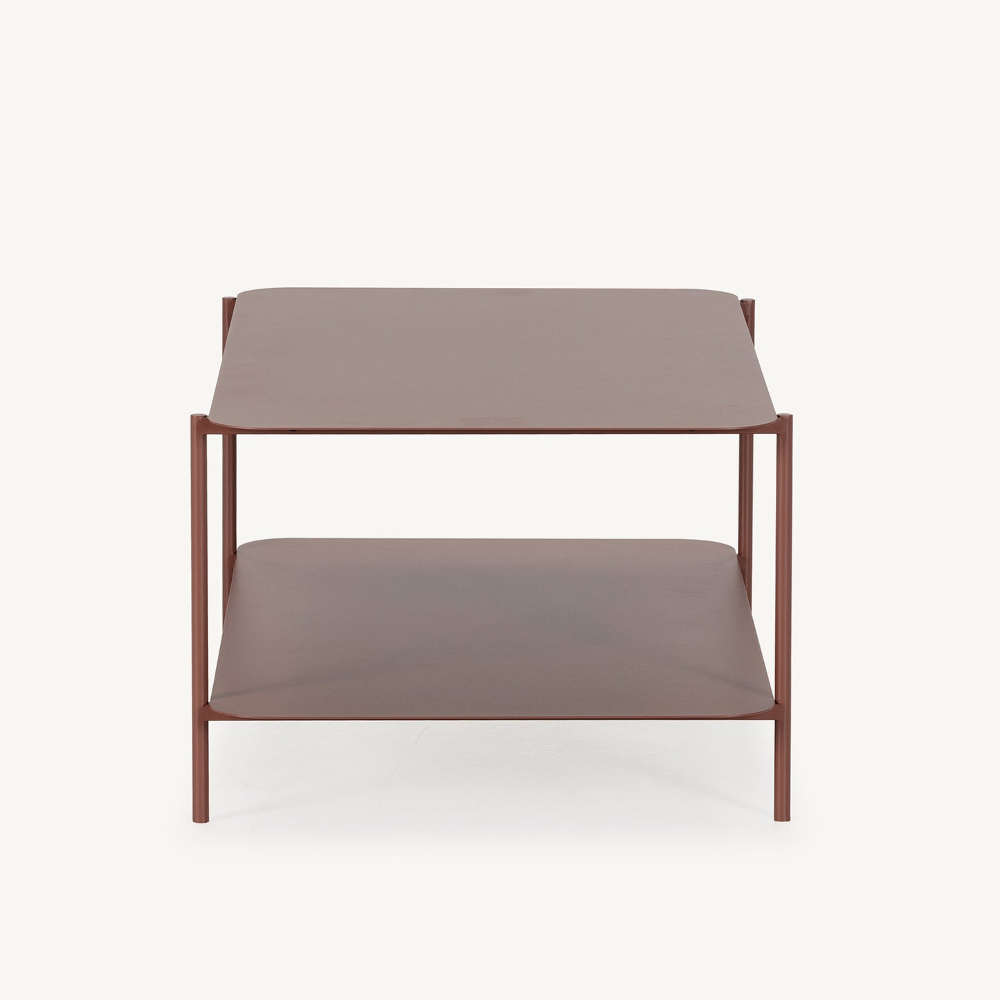 Mesa de centro de Metal Terracota rectangular 