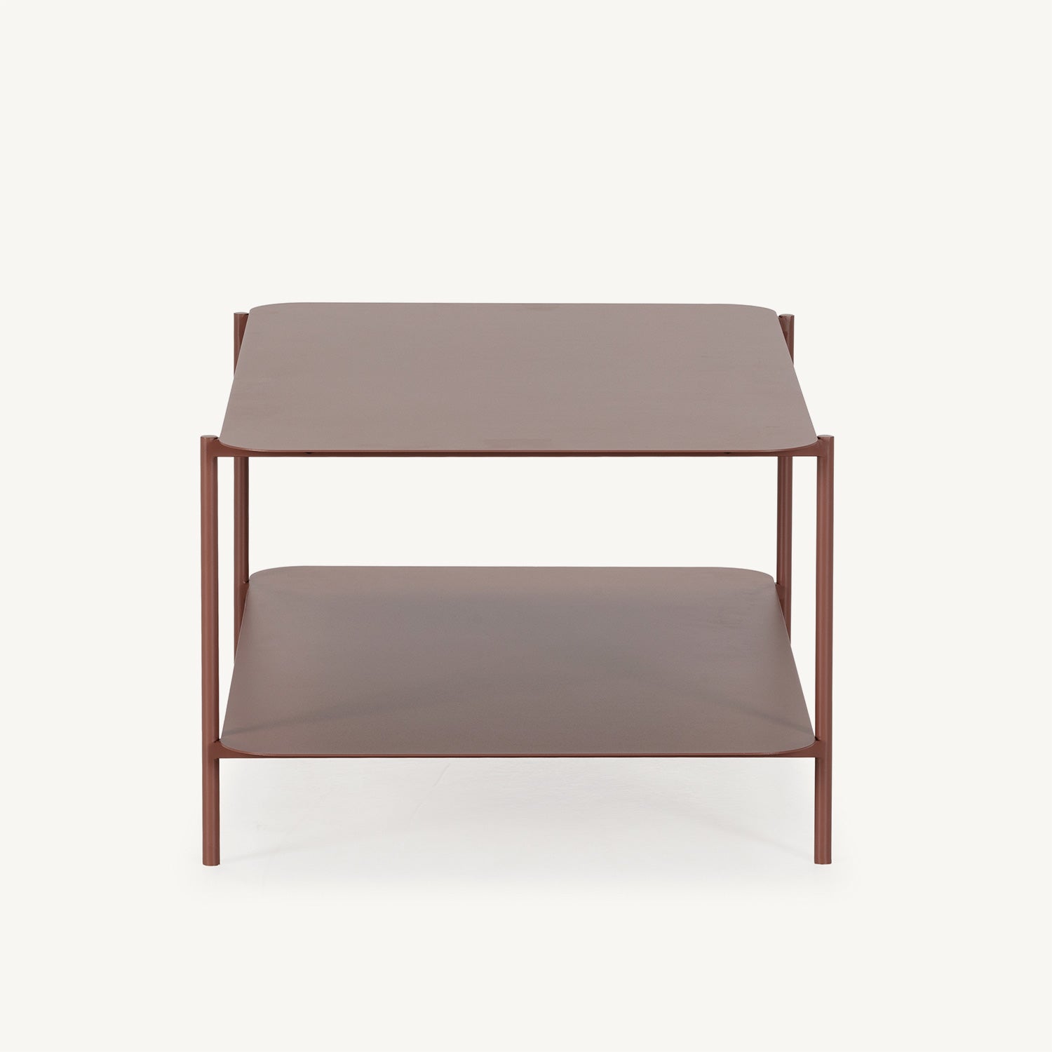 Mesa de centro de Metal Terracota rectangular 
