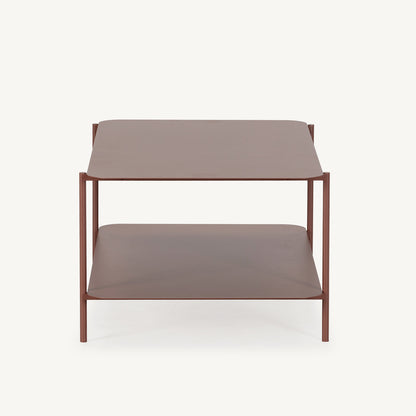 Mesa de centro de Metal Terracota rectangular 