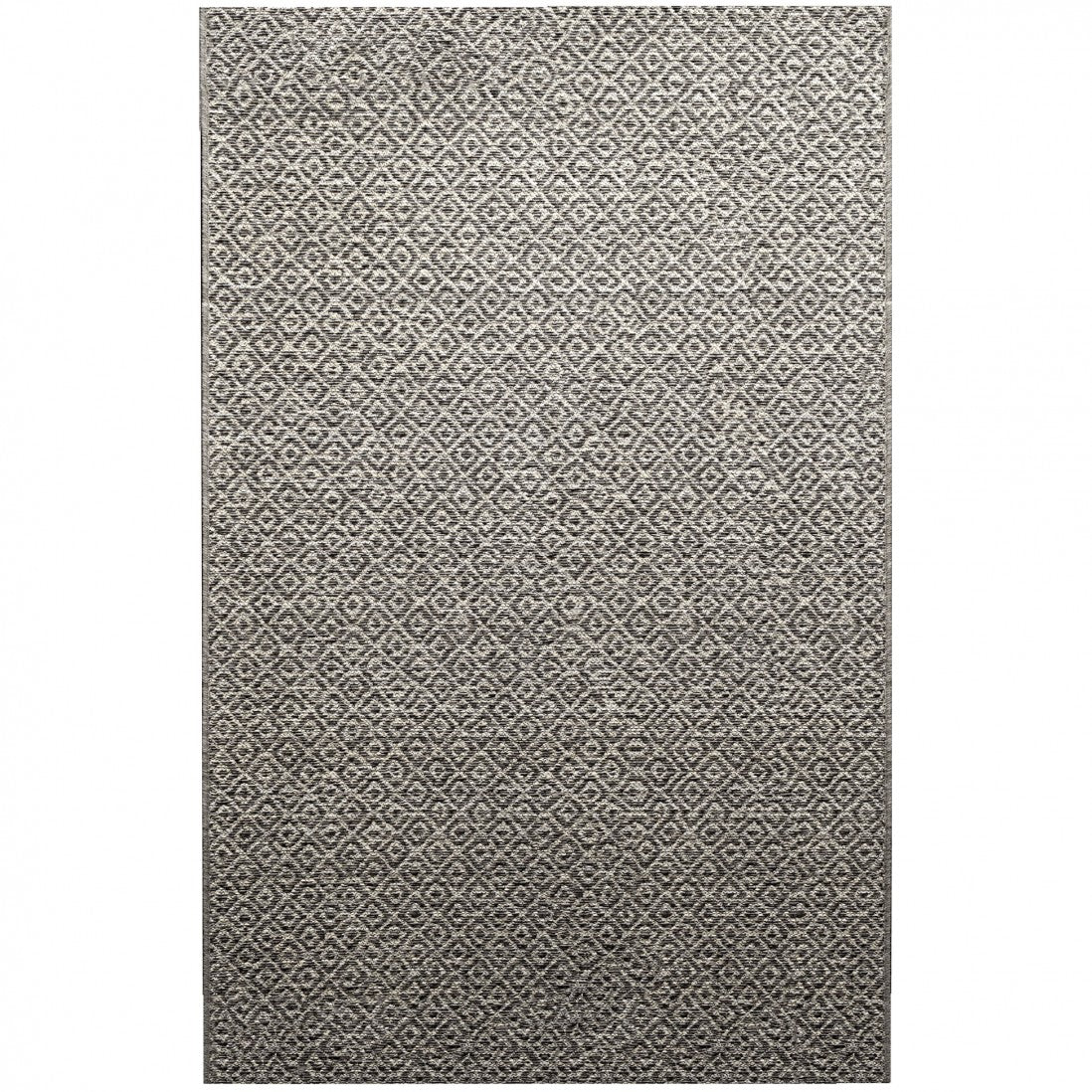 Alfombra de interior y exterior con rombos gris oscuro