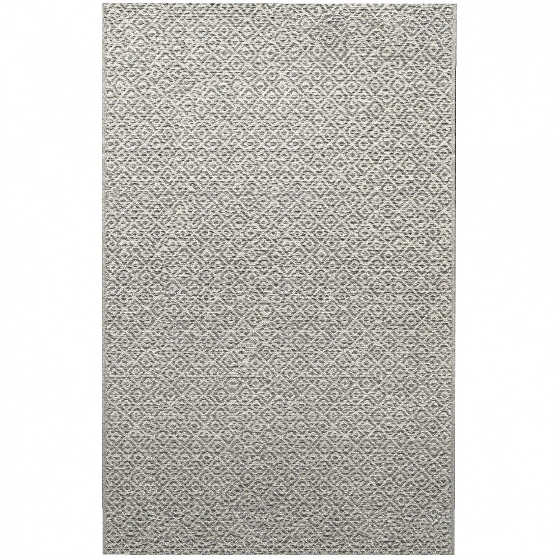 Alfombra de interior y exterior con rombos gris claro