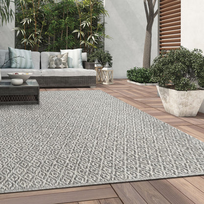 Alfombra de interior y exterior con rombos