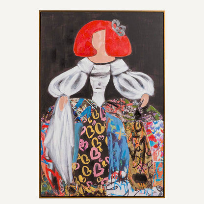 Lienzo Menina Graffiti de estilo Street Art de 80 cm x 120 cm