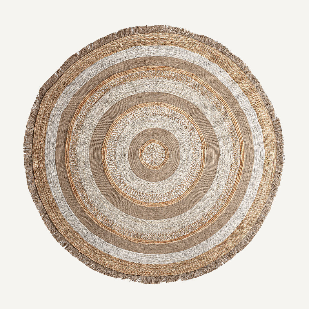 Alfombra circular yute