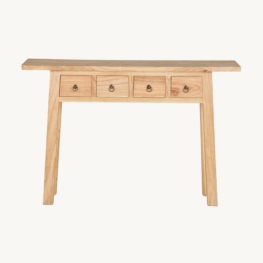 Consola de madera mindi