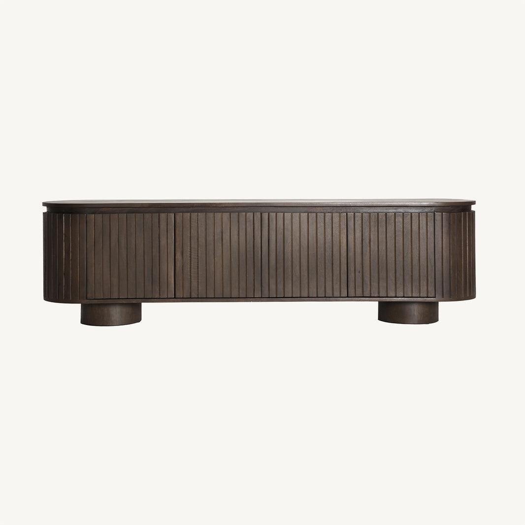 Mueble Tv madera oscuro