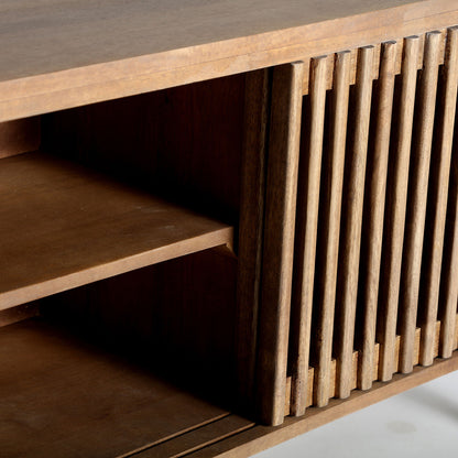 Mueble TV Trevoux Nórdico Mango Natural con 3 puertas