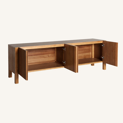 Mueble TV, marrón, de madera DM