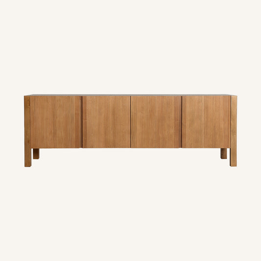 Mueble TV, marrón, de madera DM