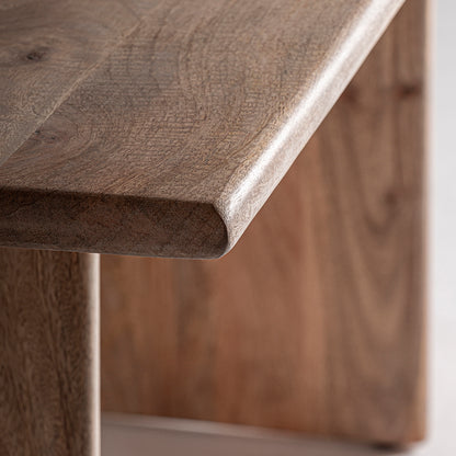 Mesa de escritorio en madera de mango color natural