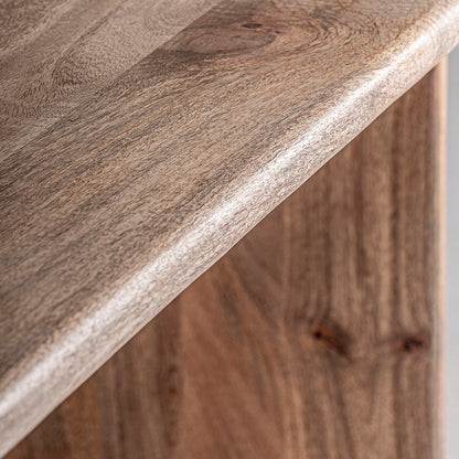 Mesa de escritorio en madera de mango color natural