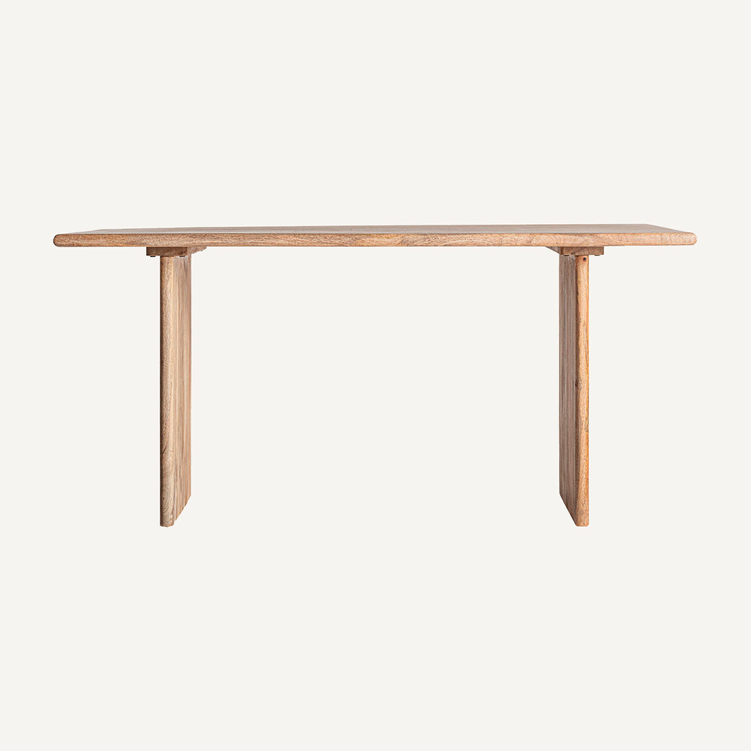 Mesa de escritorio en madera de mango color natural