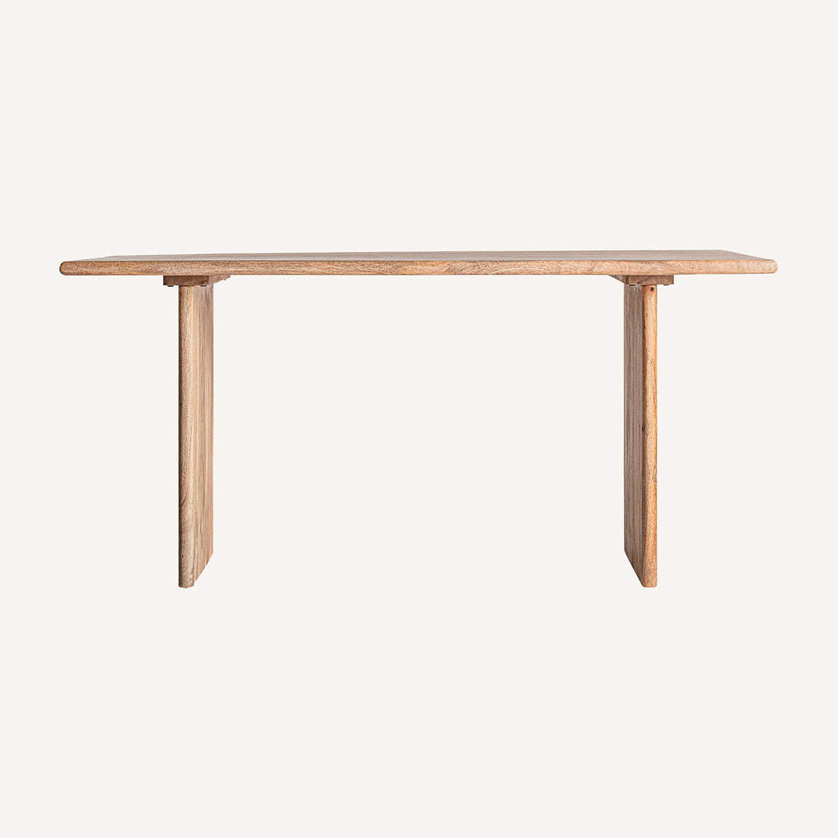 Mesa de escritorio en madera de mango color natural