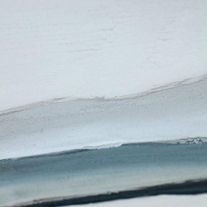 Cuadro de lienzo artesanal en tonos azules