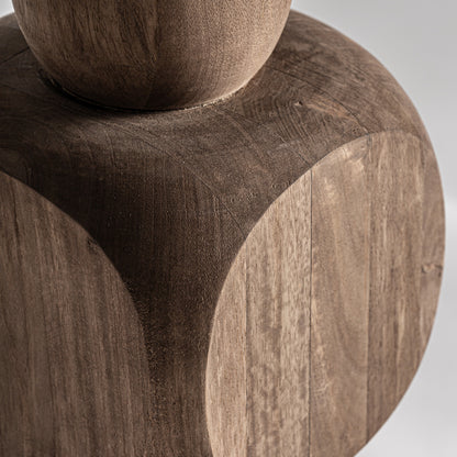 Detalle de Lámpara de pie en madera de mango 