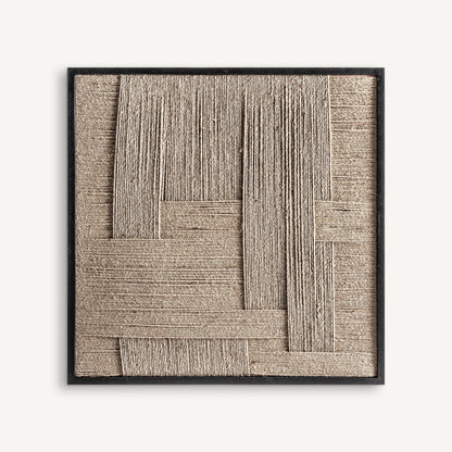 Cuadro con texturas naturales en Yute Tehuti 
