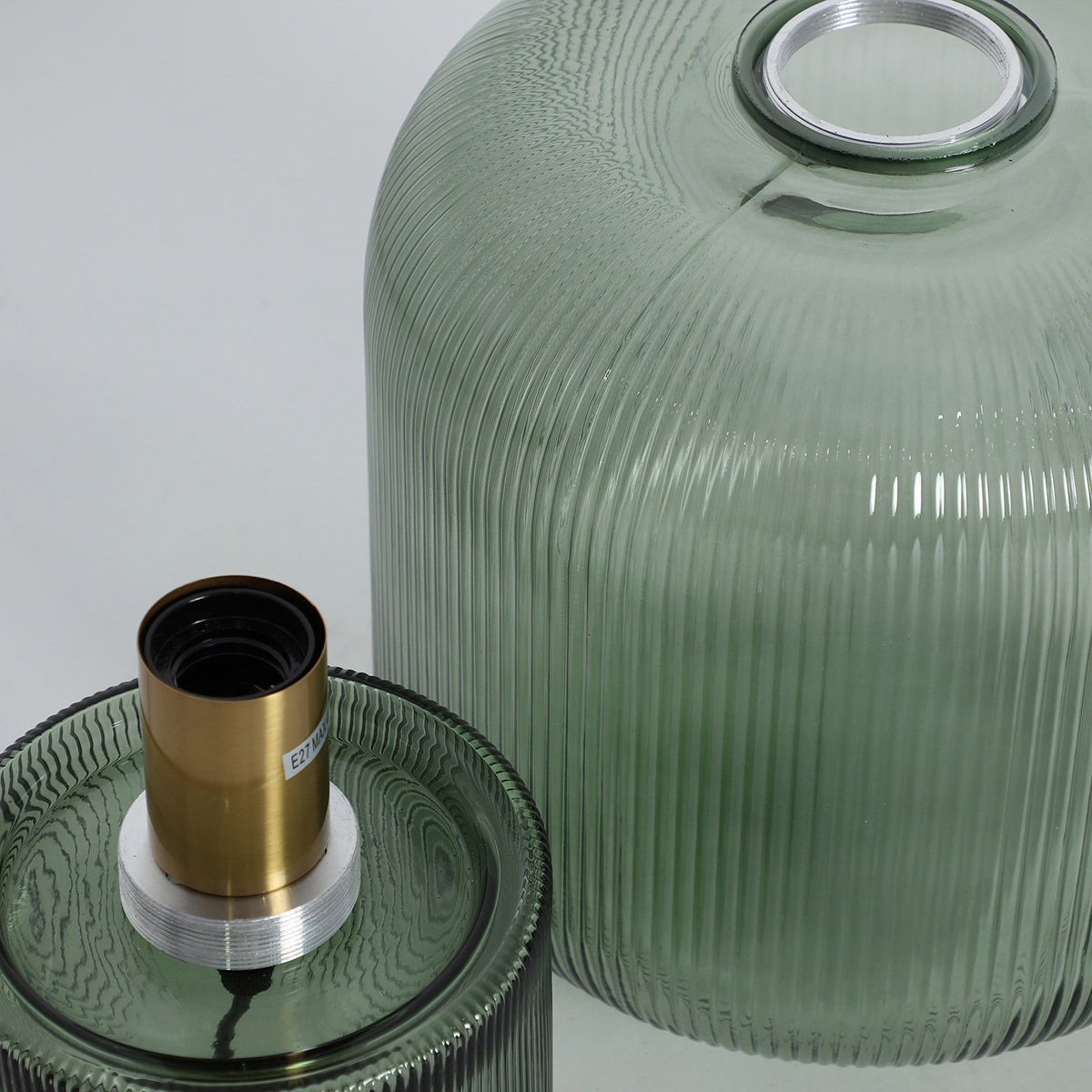 Lámpara de mesa Sira Cristal Estriado