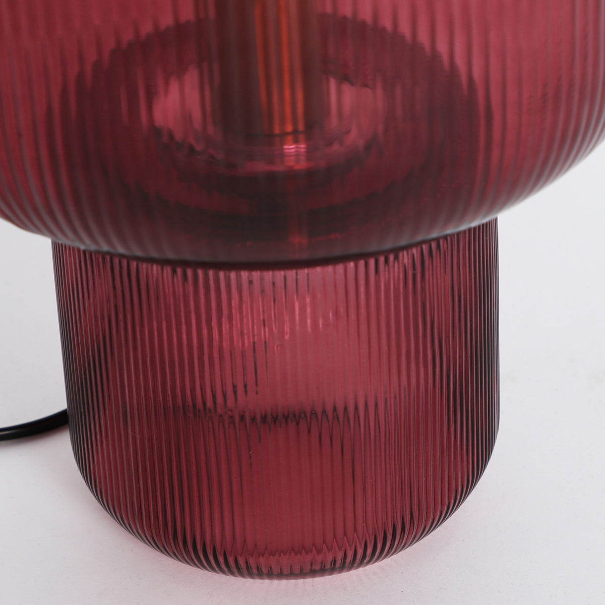 Lámpara de mesa Sira Cristal Estriado