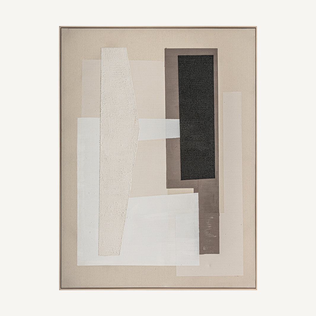 Lienzo Nexo artesanal con textura y volumen 