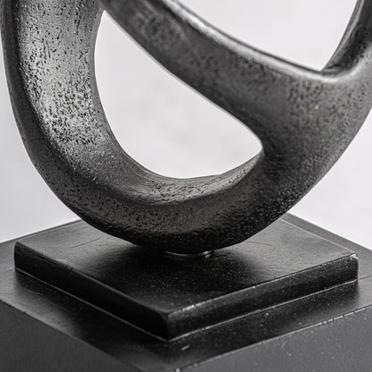 Figura decorativa Zoe Abstracta negra