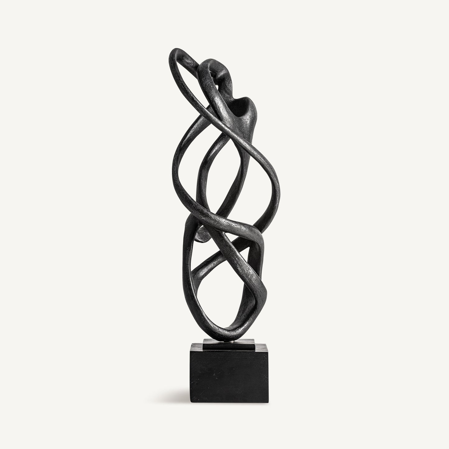 Figura decorativa Zoe Abstracta negra