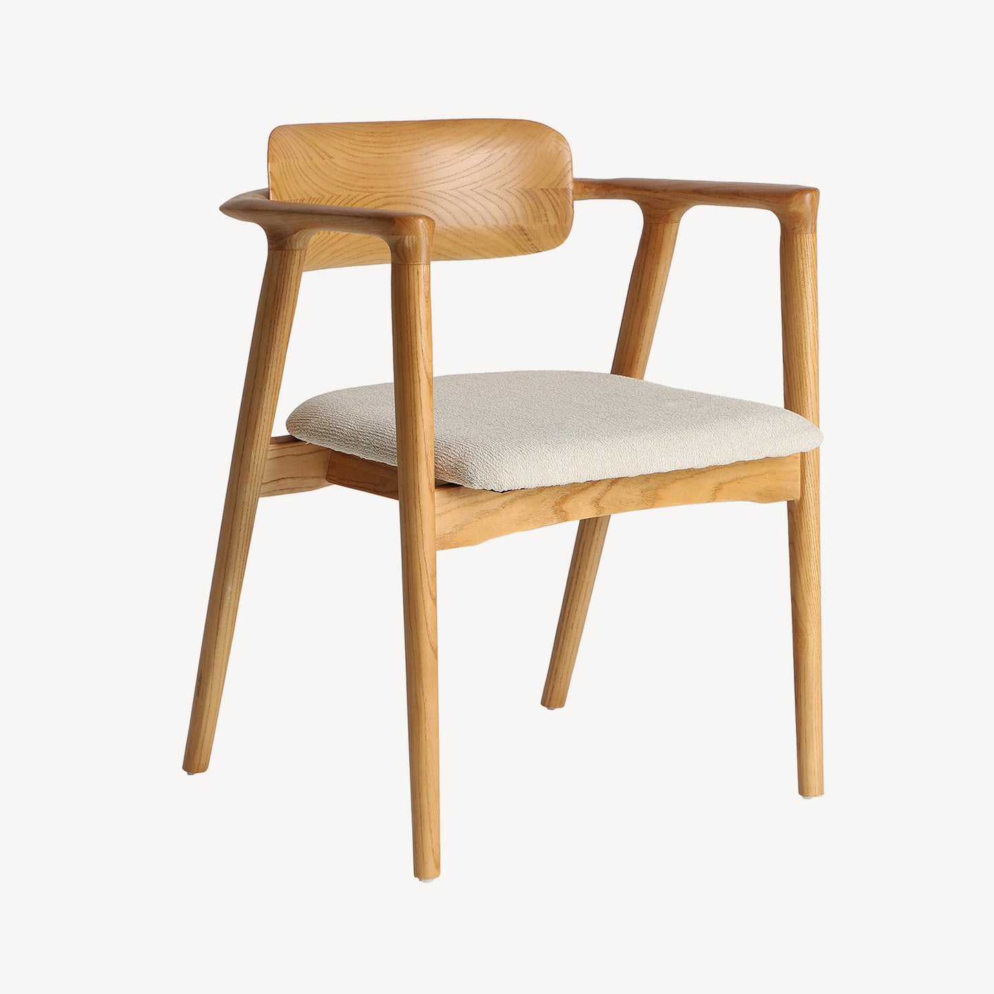 Silla de diseño Eriswil en madera marrón con estilo contemporáneo