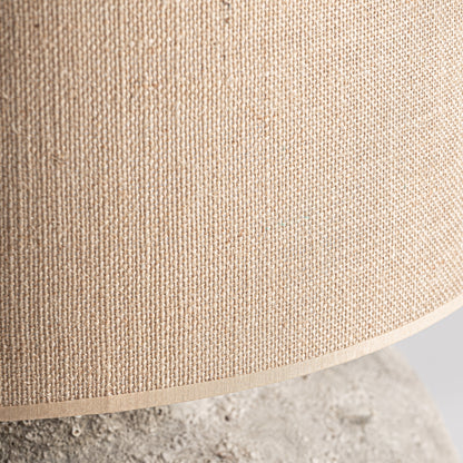 Lámpara de mesa en terracota y beige