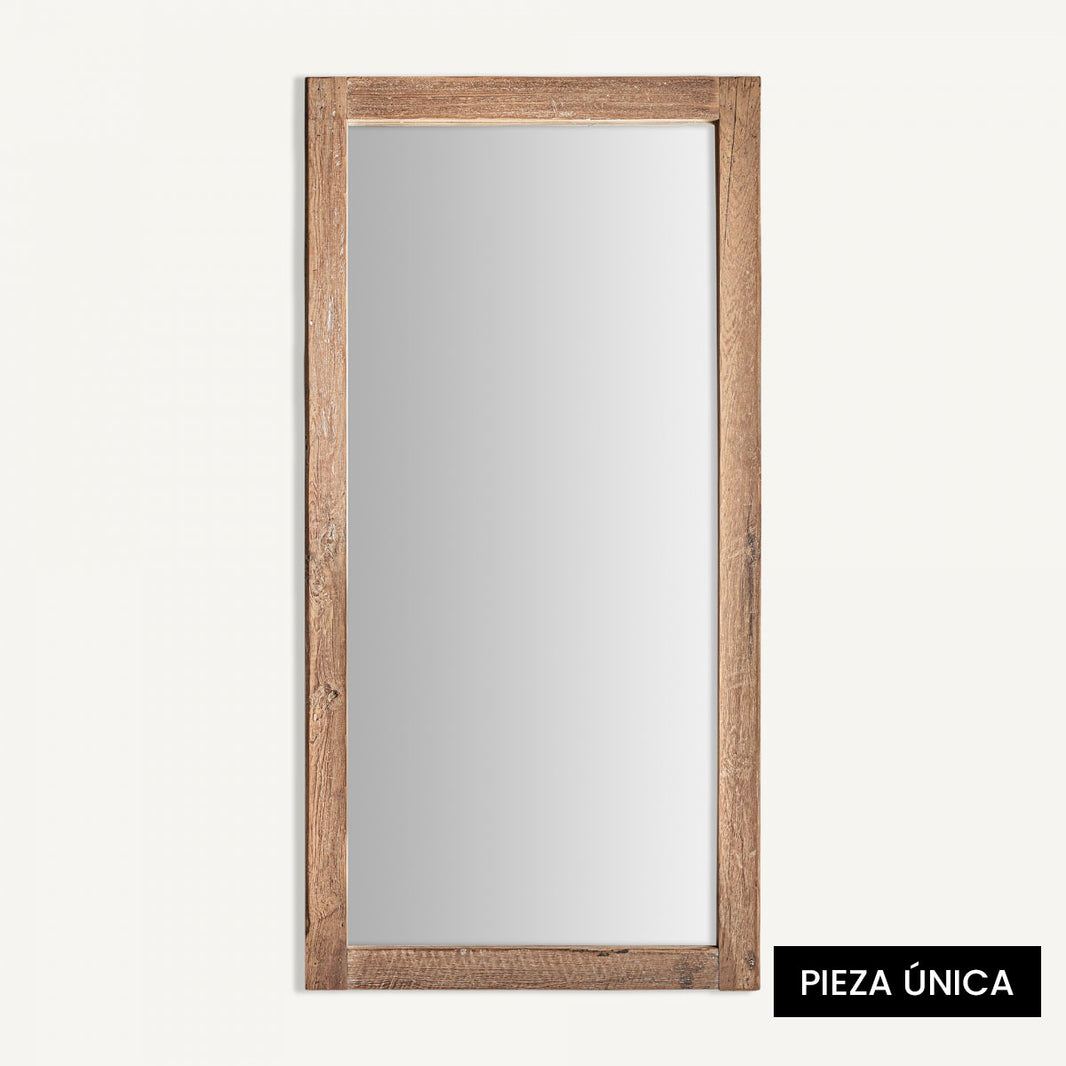 Espejo artesanal rectangular de gran formato 