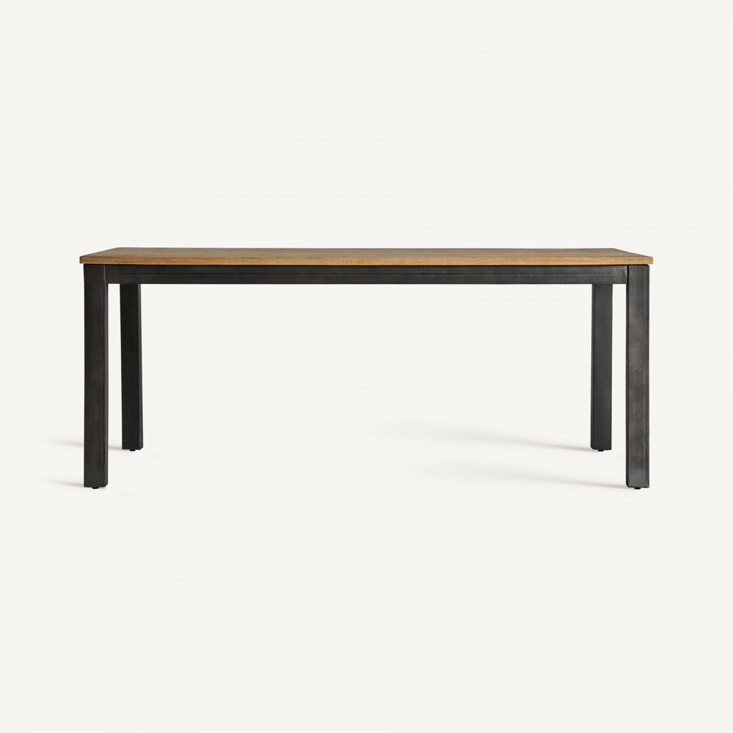 Mesa de madera y hierro premium