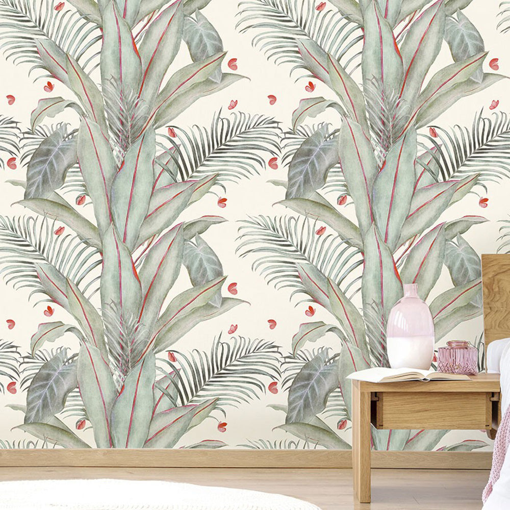 papel pared niños mariposa