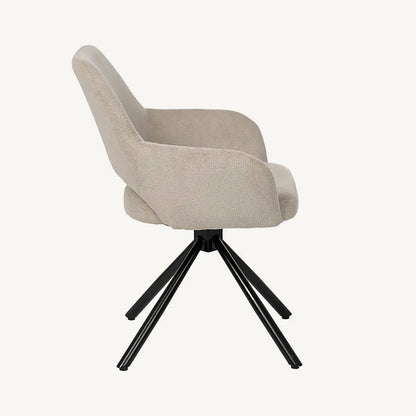 Silla de escritorio giratoria en beige