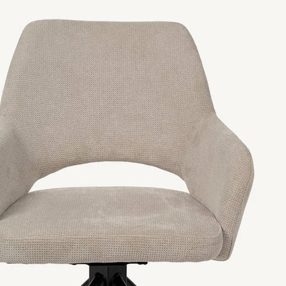 Silla de escritorio giratoria en beige