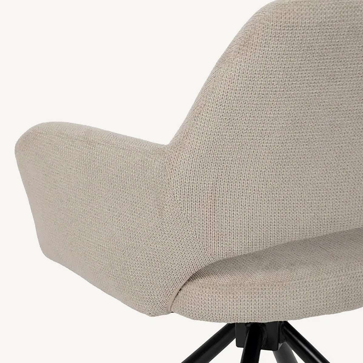 Silla de escritorio giratoria en beige