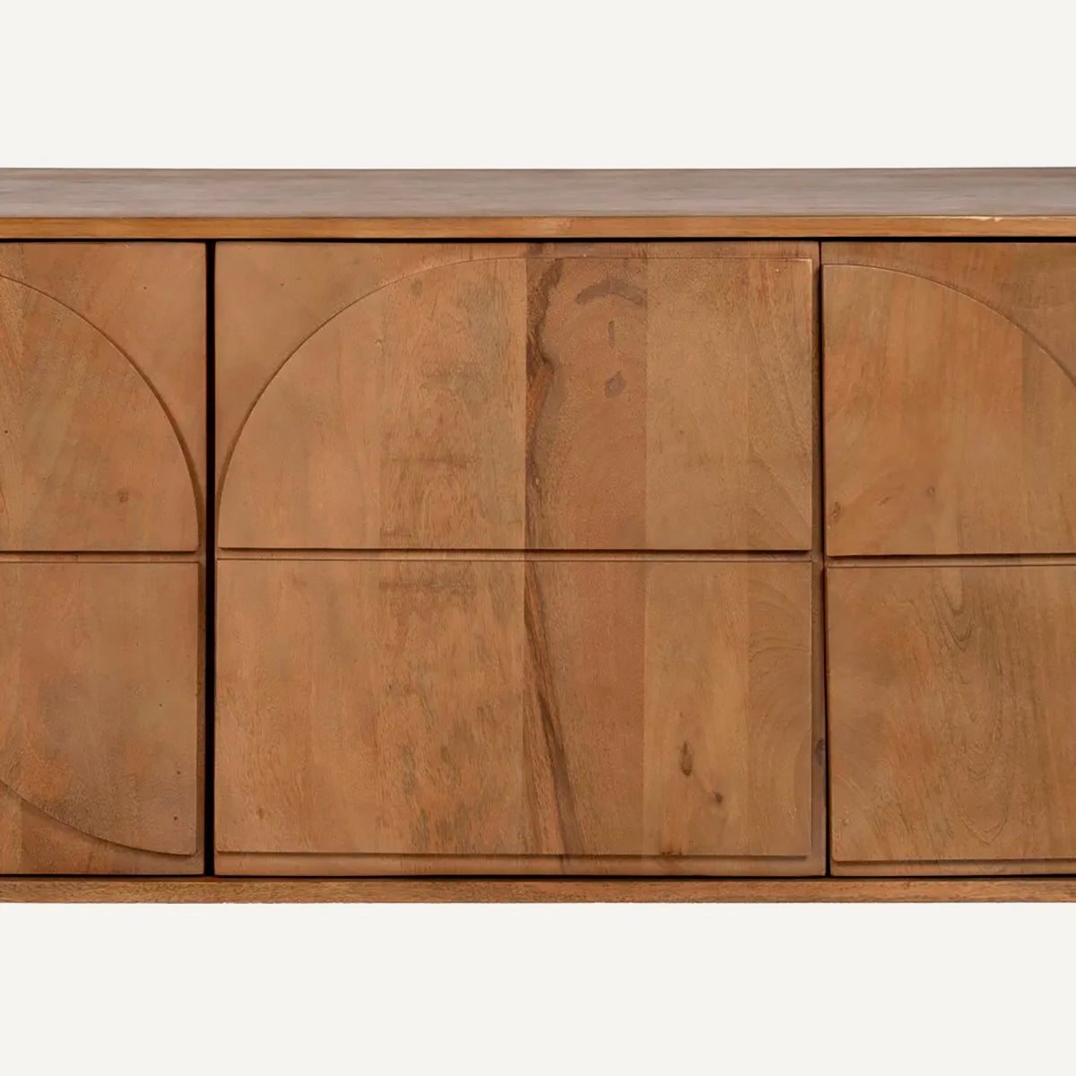 Aparador color miel fabricado en madera de mango.