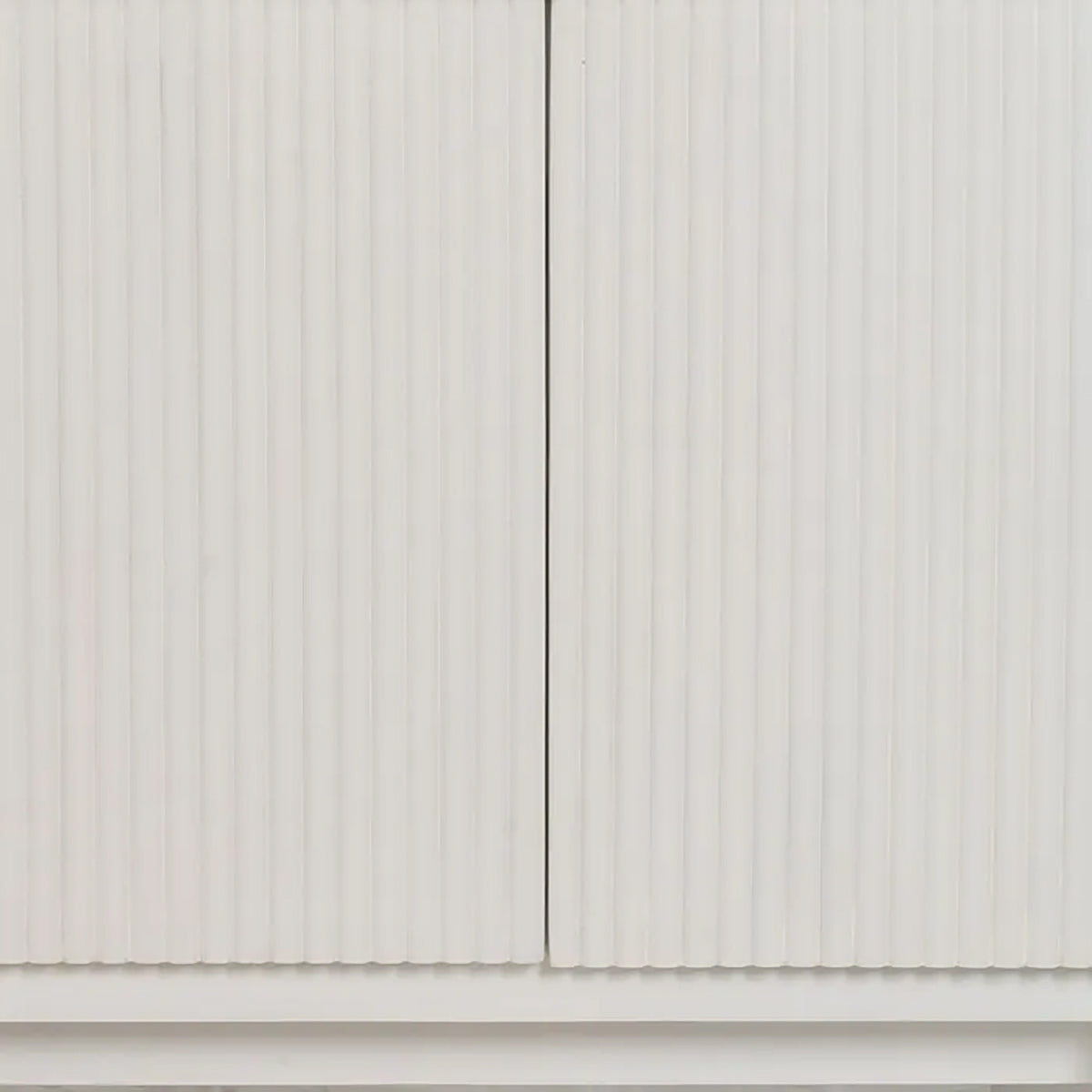 Aparador blanco en madera de mango y mármol