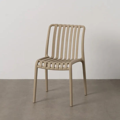 Silla Totara Exterior Apilable Beige de polipropileno 