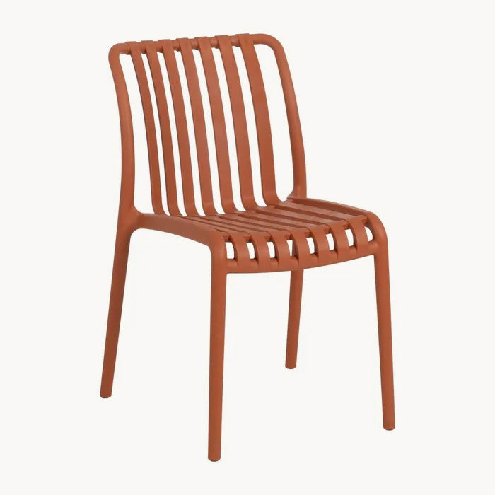 Silla Totara Exterior Apilable Terracota de polipropileno 