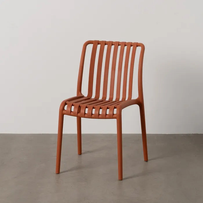 Silla Totara Exterior Apilable Terracota de polipropileno 